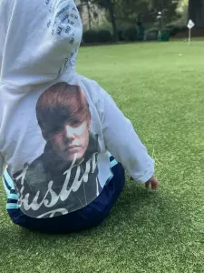 Hailey Bieber shows off son Jack’s mini Justin merch in cute fall snaps