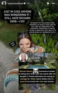 Paul Simon’s daughter blasts Richard Gere for selling her childhood Connecticut home to real estate developers: ‘Hate him!’