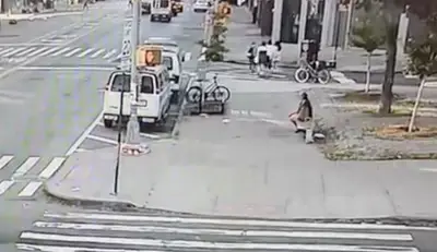 Horrifying video shows moment stolen car fatally plows into NYC woman sitting on a bench in crash that left 2 dead