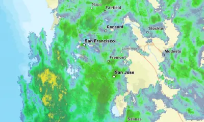 Live map: Where it’s raining in the Bay Area