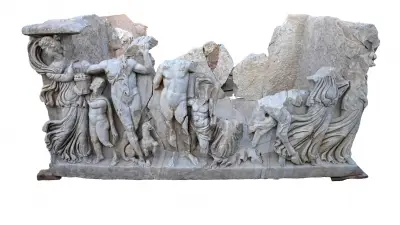 Archaeologists unearth ancient sarcophagus showing Hercules getting drunk: ‘Unusual perspective’