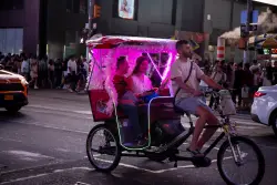 Music-blaring pedicabs are interrupting Broadway performances more and more — a new bill seeks to ban them from theater district