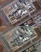 Before and after photos show Iran’s Arak heavy water reactor following Israeli airstrike