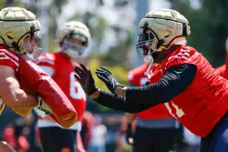 49ers Trent Williams ‘doing everything physically possible’ to extend career into 40s — such as practicing now