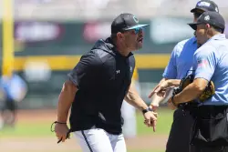 Coastal Carolina head coach ejected in first inning of CWS championship elimination game