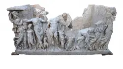 Archaeologists unearth ancient sarcophagus showing Hercules getting drunk: ‘Unusual perspective’