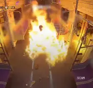 Terrifying moment firebug starts raging inferno in subway car — in a rage over his divorce